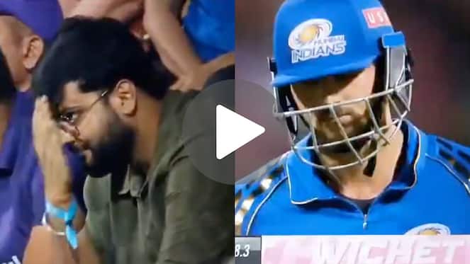 [Watch] Frustrated MI Fan Slams His Head As Tim David Departs For A Sloth-Paced 17